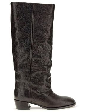 P.A.R.O.S.H. High Leather Boots - Black