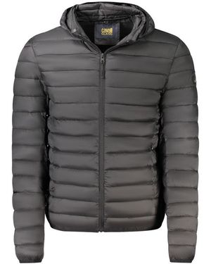 Roberto Cavalli Black Polyester Light Jacket - Grey