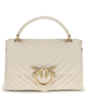 Pinko Calf Leather Bos Taurus Wallet - Natural