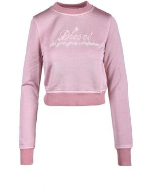 DIESEL Pink Viscose Sweatshirt