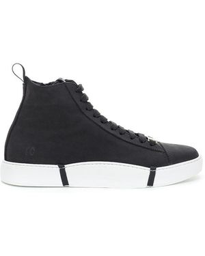 Roberto Cavalli Leather Scamosciata Trainer - Blue