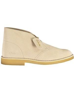 Clarks Beige Suede Men's Boot - Natural