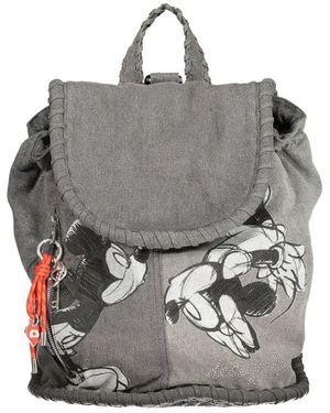 Desigual Gray Cotton Backpack