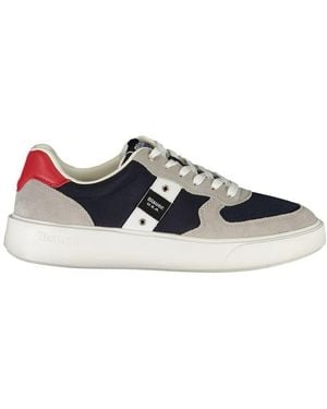 Blauer Leather Trainer - Blue
