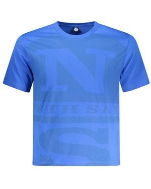 North Sails Blue Cotton Men's T