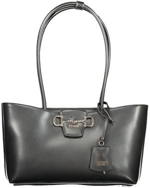 Guess Black Polyurethane Handbag