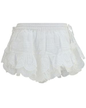 Isabel Marant Cotton Bermuda Shorts - White