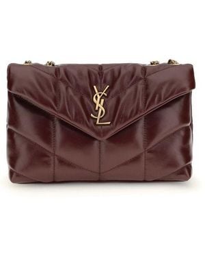 Saint Laurent Loulou Puffer Toy Shoulder Bag - Purple