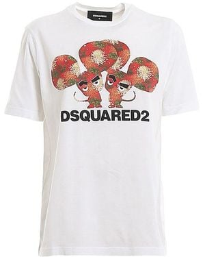 DSquared² Cotton Logo T - White