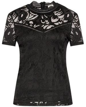 VILA CLOTHES Polyamide T-Shirt - Black