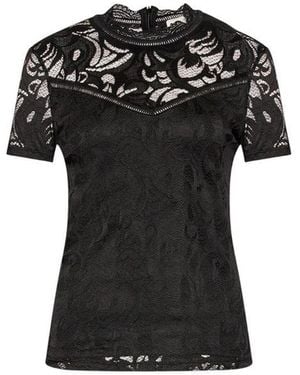 VILA CLOTHES Polyamide T-Shirt - Black