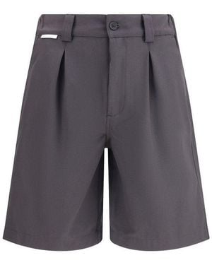 GR10K Grey Cotton Bermuda Shorts