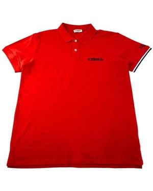 Iceberg Red Cotton Polo Shirt