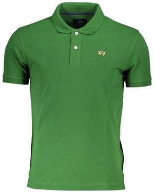 La Martina Cotton Polo Shirt - Green