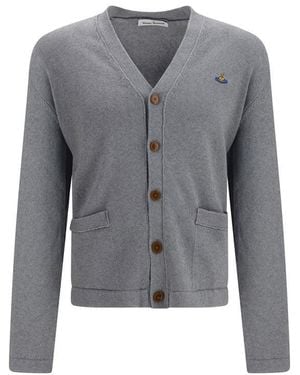 Vivienne Westwood Grey Cotton Cardigan