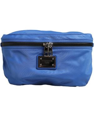 Dolce & Gabbana Logo Plaque Nylon Waist Fanny Pack Borse Bag Ny+Pa+05Lf - Blue