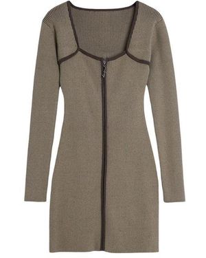 Desigual Viscose Midi Dress - Grey