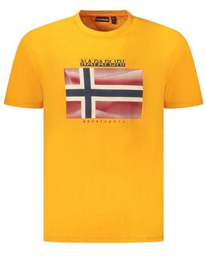 Napapijri Cotton T-Shirt - Yellow