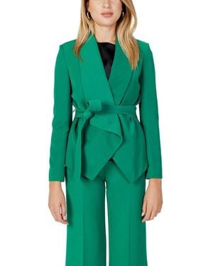 Sandro Ferrone Green Polyester Suits & Blazer