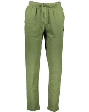 Gianmarco Venturi Verde Cotton Men's Sport Trouser - Green