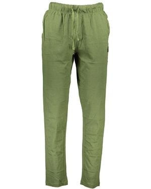 Gianmarco Venturi Verde Cotton Men's Sport Trouser - Green
