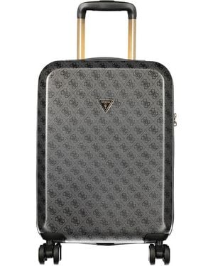 Guess Black Plastic Luggage And Travel - Gray