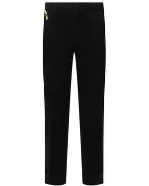 Versace Cotton Gabardine Trousers - Black