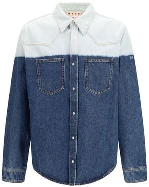 Marni Blue Denim Shirt