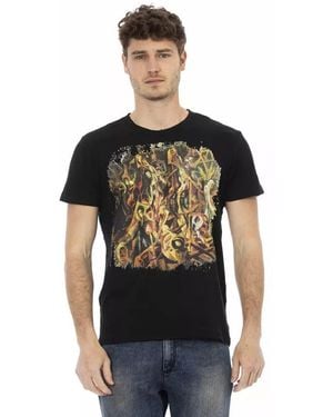 TRUSSARDI ACTION Black Cotton Men's T