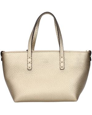 Fendi Gold Leather Handbags - Natural