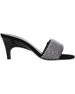 The Attico Sandals Rem Fabric - Black