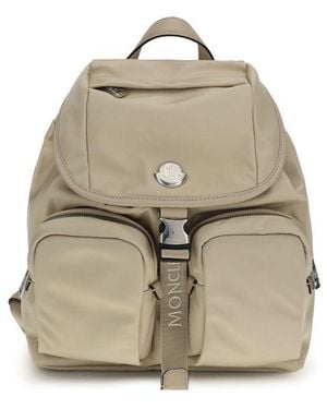 Moncler Beige Polyamide Backpack - Natural