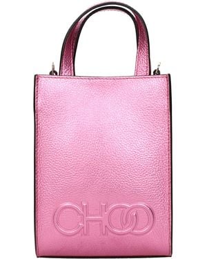 Jimmy Choo Pink Leather Handbags