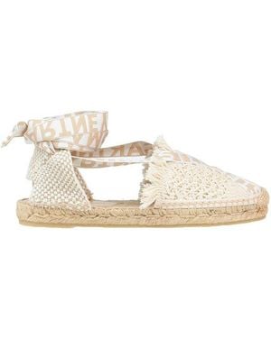 Stella McCartney Logo Canvas Espadrilles - Natural