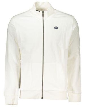 La Martina Elegant Fleece Sweatshirt - White