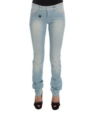 CoSTUME NATIONAL Blue Cotton Blend Super Slim Fit Jeans
