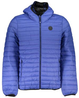 Gianmarco Venturi Blu Poliammide Men's Jacket - Blue