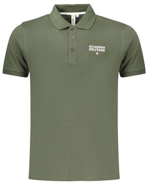 Accademia Militare Verde Cotton Men's Polo - Green