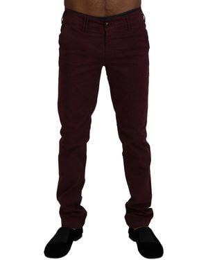 CYCLE Skinny Fit Cotton Pants - Black