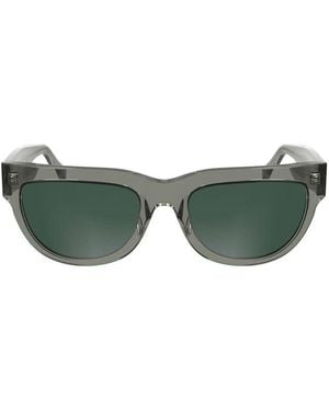 Calvin Klein Grigio Acetate Sunglass - Green