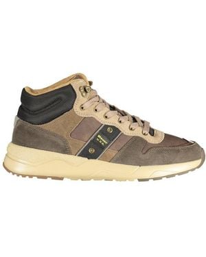 Blauer Brown Polyurethane Men's Sneaker