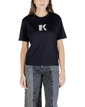 KARL LAGERFELD Black Cotton T