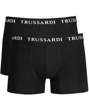 Trussardi Nero Cotton Boxer Brief - Black