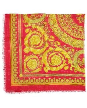 Versace Foulard Square Scarf - Red
