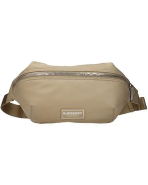 Burberry Beige Nylon Backpack - Grey
