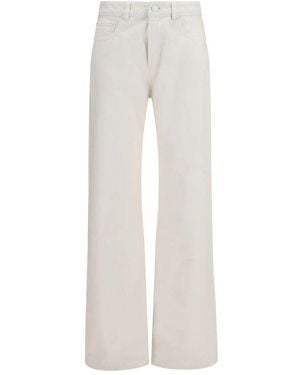 Ami Paris White Cotton Straight