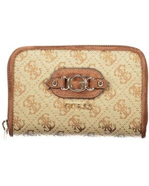 Guess Beige Polyester Wallet - Natural