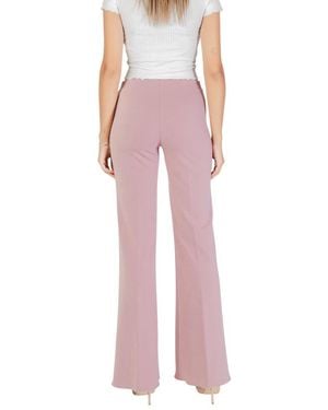 Rinascimento Multicolour Polyester Casual Trousers - Pink