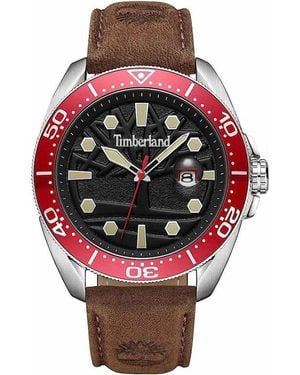 Timberland Brown Leather Watch - Pink