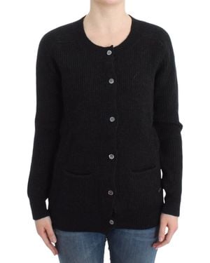 John Galliano Black Wool Cardigan